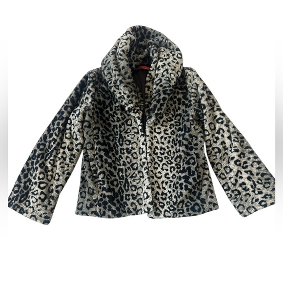Alice + Olivia Leopard Print Faux Fur Jacket - Picture 2 of 12
